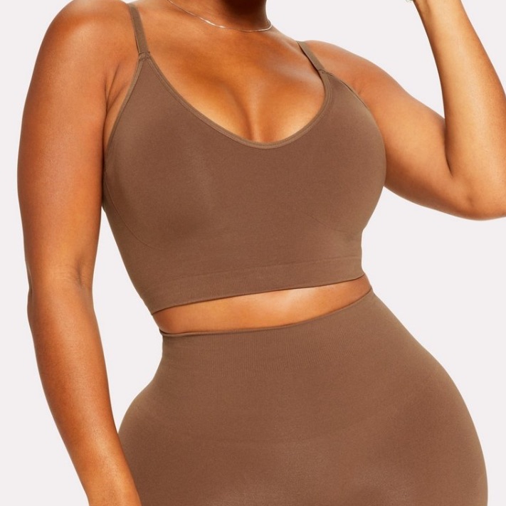 Nearly Naked Shaping Plunge Bra - Brown And Rich